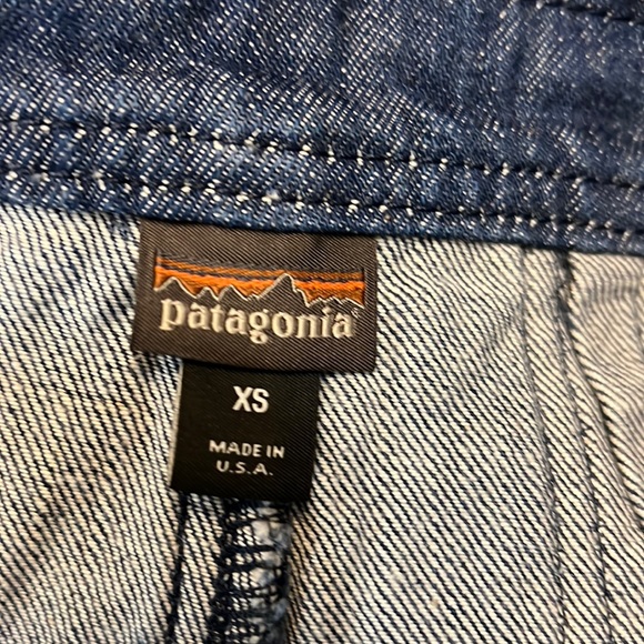 NWT PATAGONIA STEEL FORGE BLUE DEMIN BIB OVERALLS XS - Picture 14 of 16